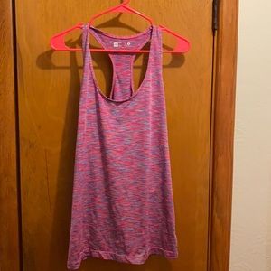Brightly colored tank